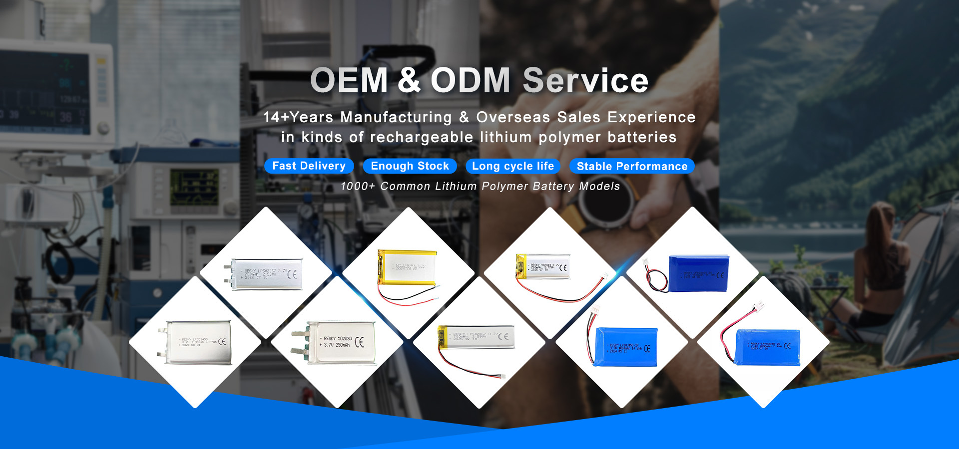 qualité Cellule de batterie au lithium polymère usine