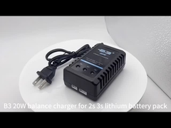 Chargeur équilibré de batterie lithium-ion de 20 W 7,4 v 11,1 v
