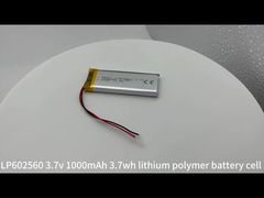 602560 cellule de batterie au lithium polymère 3,7v 1000mAh 3,7wh