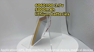 Batteries d'alimentation 6060100 3.7v 5000mAh cellules de batterie lithium-ion