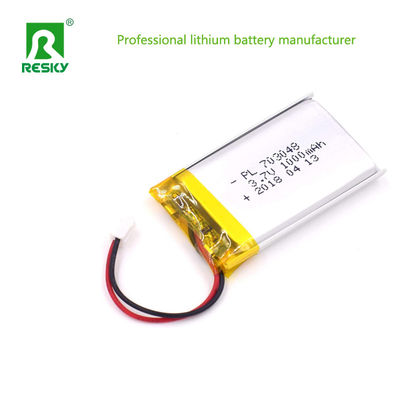 acheter Cellule solaire de batterie au lithium polymère 703048 1000mAh 3.7V Pour les appareils électroniques grand public online manufacture