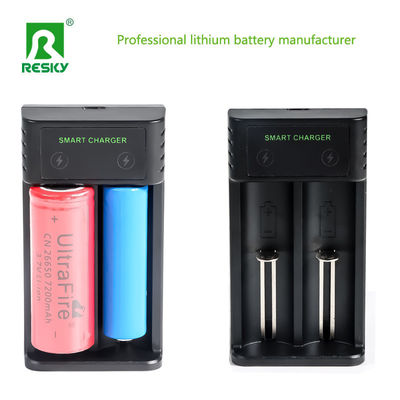 acheter Chargeur de batterie cylindrique rechargeable 2 emplacements pour 18650 18500 20650 online manufacture