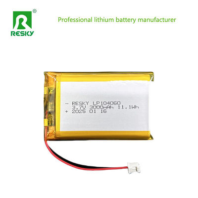 acheter 3.7V batterie au lithium polymère 104050 104060 batterie au lithium ionique 3000mAh online manufacture