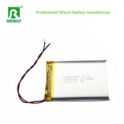 acheter 854565 Cellule de batterie au lithium polymère 3400mAh 3,7V Pouch Lipo Li-polymère online manufacture