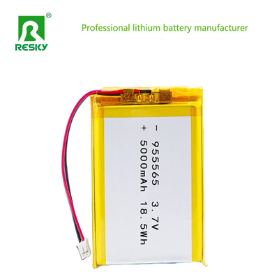 acheter Cellule au lithium LP955565 3,7V 5000mAh 18,5wh Batterie solaire au lithium polymère pour masseur portable fabrication en ligne