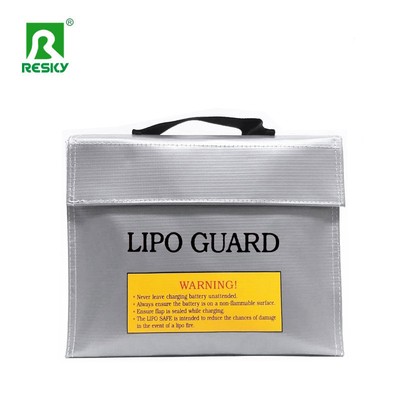 acheter Sac de chargement sûr pour batterie Lipo RC, ignifuge et antidéflagrant, couleur noir argent rouge, 65X180X240mm fabrication en ligne