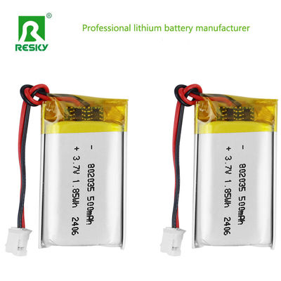 acheter Cellule de batterie lithium polymère 802035 3,7 V 500 mAh 1,85 Wh batteries rechargeables pour appareils d'apprentissage fabrication en ligne