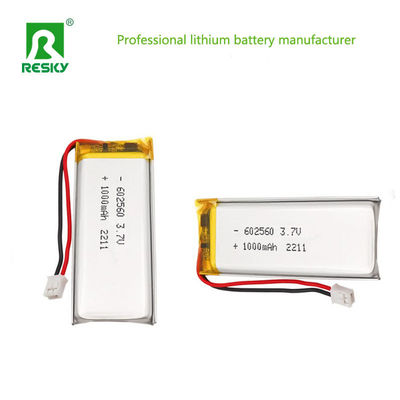 acheter Batterie lithium-ion polymère 602560 3,7 V 4,2 V 1000 mAh 3,7 Wh batteries lithium-ion rechargeables fabrication en ligne