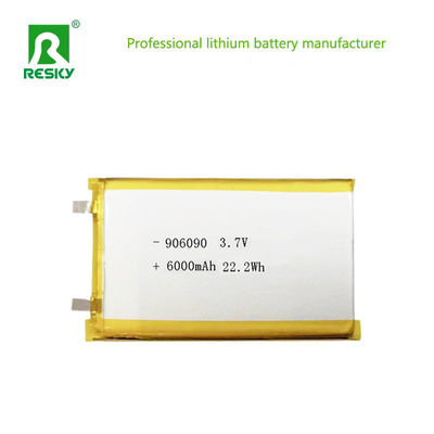 acheter Batterie Power Lipo 906090 3.7v 6000mAh 22.2wh Batterie lithium-ion polymère rechargeable pour serrure intelligente fabrication en ligne