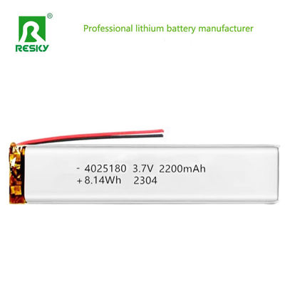 acheter Lithium Ion Polymer Battery 4025180 3.7v 2200mAh 8.14wh Rechargeable Li-ion Battery Cell fabrication en ligne