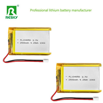 acheter Li-Ion Battery Cell 104050 3.7v 7.4v 2500mAh 9.25wh Rechargeable Li-Polymer Battery Pack fabrication en ligne