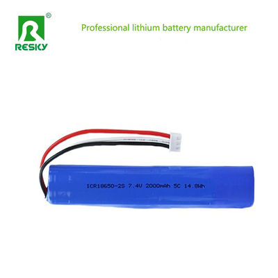 acheter Power Lithium Battery 7.4V 2000mAh 14.8wh 5C Rechargeable Battery Pack For RC Car & Robot fabrication en ligne