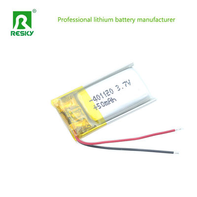 Cellule de batterie polymère au lithium 401120 3.7V 50mAh Pour les appareils intelligents
