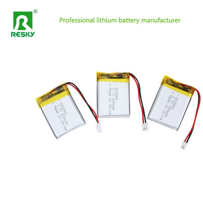 Cellule de batterie au lithium polymère 3.7V 603040 750mAh Piles rechargeables pour lampe 3D