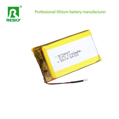 Cellule de batterie au lithium polymère prismatique 573647 553450 3.7V 1100mAh