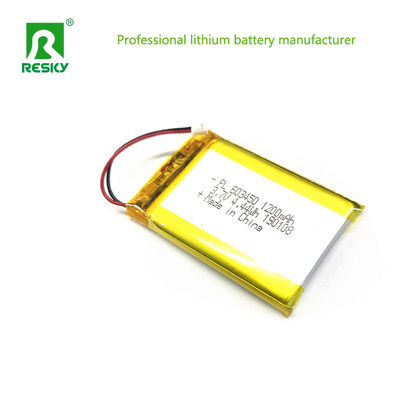 Cellule solaire à batterie polymère au lithium 603450 3.7v 1200mAh Pour GPS portable