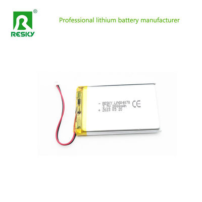 Cellule de batterie au lithium-polymère Lipo 604070 2000mAh 3.7V 7.4wh Pour le lecteur multimédia portable