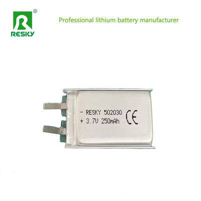 Cellule de batterie polymère au lithium 502030 3.7V 250mAh Pour écouteur Bluetooth