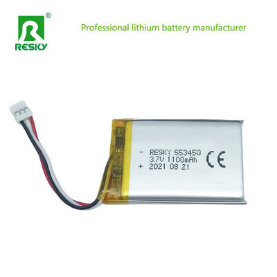 Batterie lithium polymère LP553450 3,7 V 1100 mAh pour montre connectée