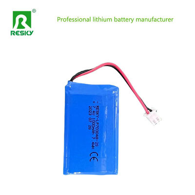 Celle de batterie au lithium polymère 703048-2s 7.4V 1000mAh 7.4wh