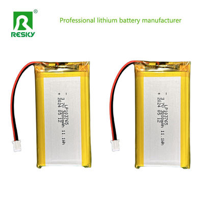 Cellule Li polymère rechargeable 103765 3.7V 3000mAh 11.1wh Pour appareil photo numérique