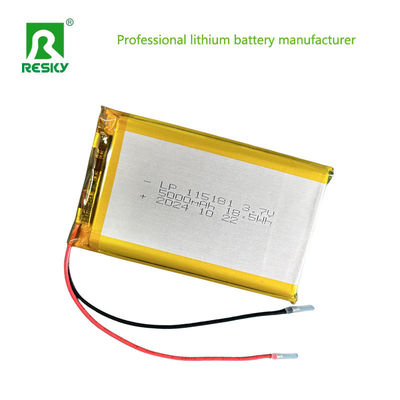 Batterie au lithium polymère rechargeable 115181 105080 3.7V 5000mAh Pour la lumière solaire