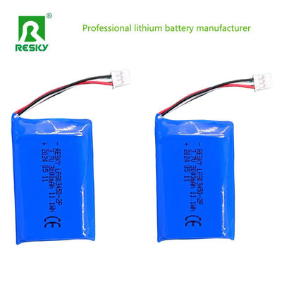 Cellule polymère Lipo Li rechargeable 803450 3.7V 1500mAh 5.5wh