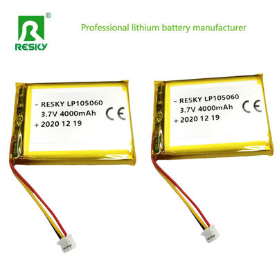 105060 Piles au lithium polymère Lipo 3,7V 4000mAh Pour haut-parleur Bluetooth