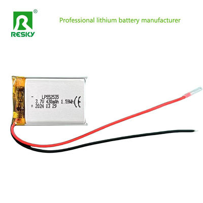 Piles au lithium polymère rechargeables Cellule 552535 3,7V 430mAh Piles Lipo