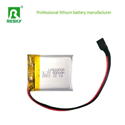 603035 Cellule de batterie au lithium polymère 3,7 V 600 mAh Piles Li-polymère rechargeables