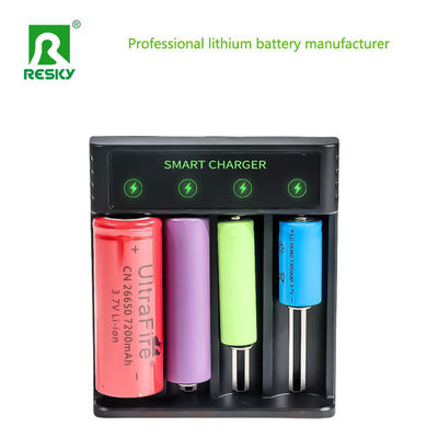 4 fentes 18650 chargeur de batterie rechargeable 4.2V 2A Pour batterie Li-ion Ni-MH Ni-CD