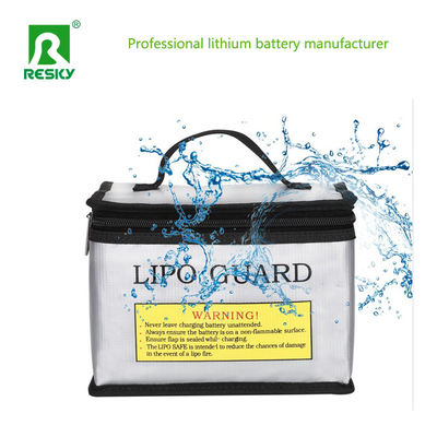 Sac de sécurité à double fermeture à glissière Lipo à batterie ignifuge ignifuge