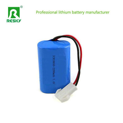 Batterie au lithium de 16 W 18650 7,4 V 2s1p 2200 mAh