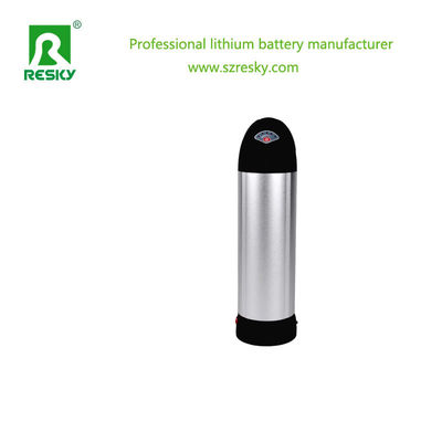 18650 Cellule de batterie au lithium-ion 36V 10,4ah 350W Bouteille de stockage en forme de batterie au lithium Pack pour vélo électrique