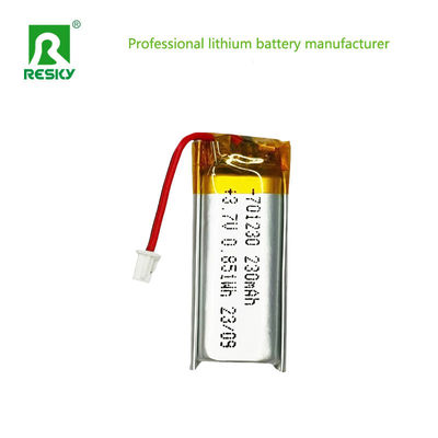 Batterie polymère au lithium rechargeable portable 701230 3.7v 230mAh pour petits appareils électroniques