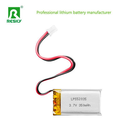 Cellule de batterie au lithium-ion 502035 3.7v 350mAh Pack de batterie Lipo rechargeable solaire