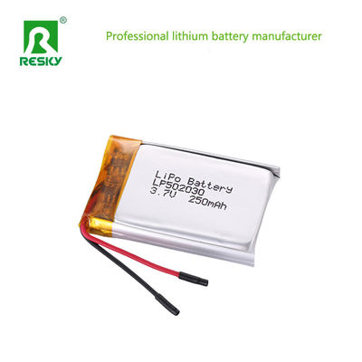 Batterie au lithium rechargeable 502030 3,7V 250mAh Batterie Lipo pour montre intelligente