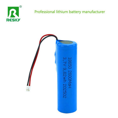 Cellule lithium-ion 3.7V 4.2V 2600mAh Cellule de batterie rechargeable au lithium-ion avec PCM