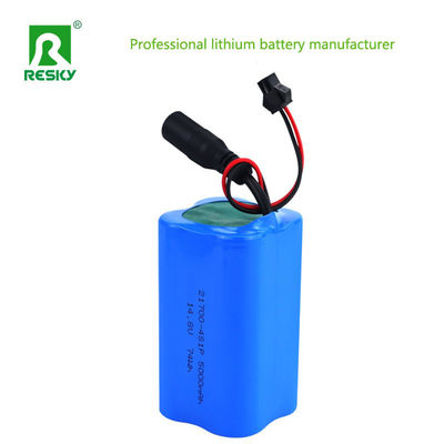 21700 Piles de batterie de 5000 mAh 14,8v 74wh Pack de batterie Li-Ion pour lampe solaire de rue à 300g