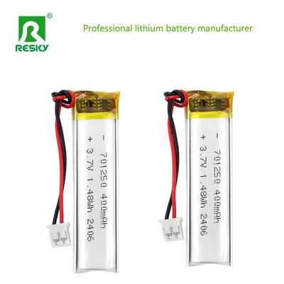 Batterie au lithium-polymère 701250 3,7V 400mAh 1,48wh Batterie au lithium-polymère pour serrure intelligente