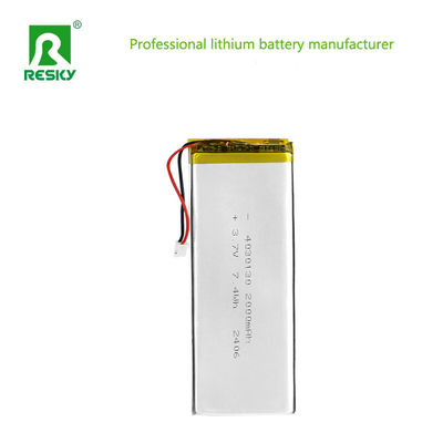 Cellule de batterie rechargeable au lithium polymère 4030130 3,7V 2000mAh 7,4wh Cellule de batterie Lipo