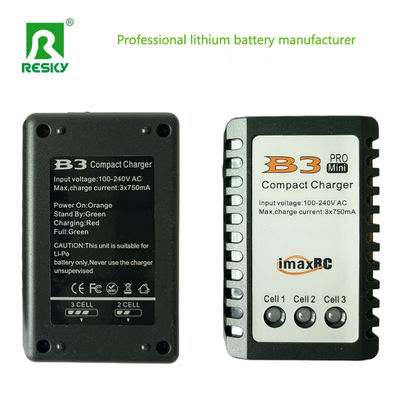 Chargeur d'équilibre RC IMAXB3 8W pour batteries lithium polymère rechargeables 7,4 V 11,1 V 2s 3s 750mA